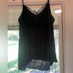 Black lace cami